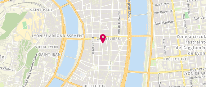 Plan de MAISONLEJABY - Boutique de lingerie française - Lyon, 1 Rue des 4 Chapeaux, 69002 Lyon