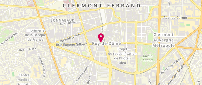 Plan de Invito, 10 Rue Gonod, 63000 Clermont-Ferrand