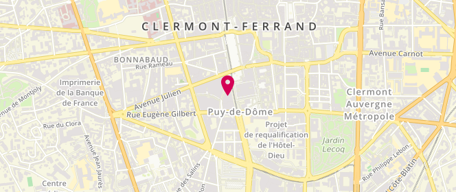 Plan de Guest, 6 Rue Gonod, 63000 Clermont-Ferrand