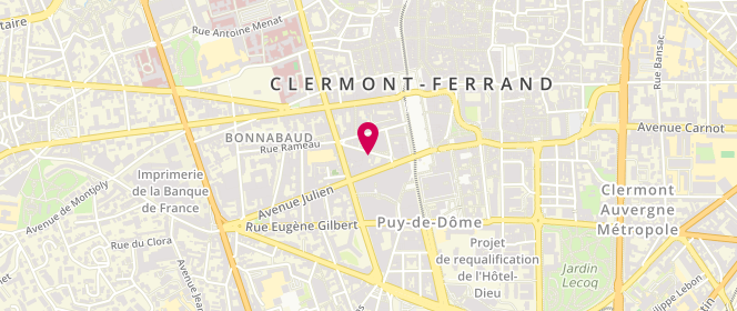 Plan de Mademoiselle Ju', 9 Rue des Salles, 63000 Clermont-Ferrand