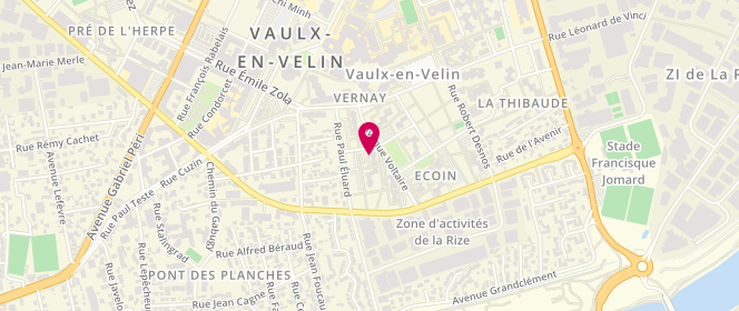 Plan de Bilup's, 13 Rue Paul Eluard, 69120 Vaulx-en-Velin