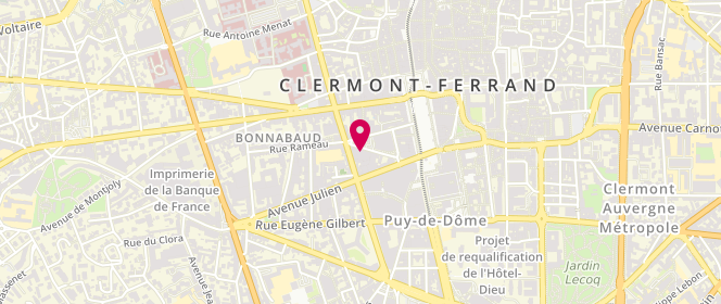 Plan de L'Adresse, 17 Rue des Salles, 63000 Clermont-Ferrand