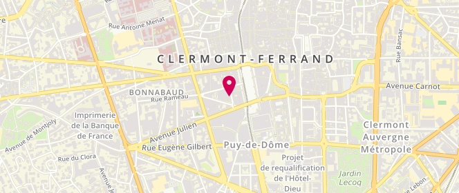 Plan de Cafe Coton Clermont-Ferrand - Prêt à Porter Pour Homme Chemise, 10 Rue Ernest Renan, 63000 Clermont-Ferrand