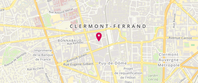 Plan de Eden Park, 8 Rue Ernest Renan, 63100 Clermont-Ferrand