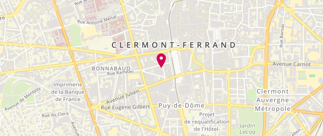 Plan de Quiksilver - Roxy - Dc. Shoes, 4 Rue Ernest Renan, 63000 Clermont-Ferrand