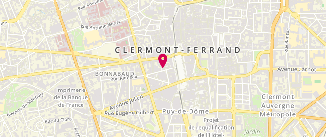 Plan de Boutique Devernois, 10 Rue Maréchal Foch, 63000 Clermont-Ferrand