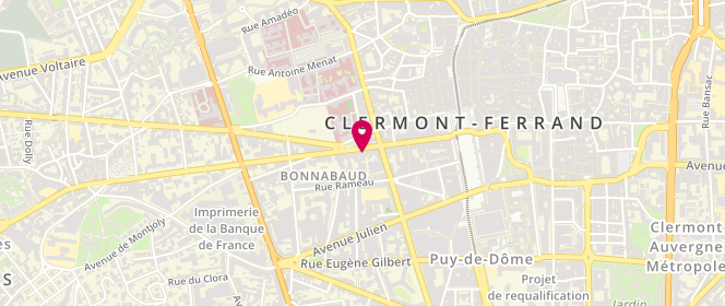 Plan de Damart, 41-43 Rue Blatin, 63000 Clermont-Ferrand