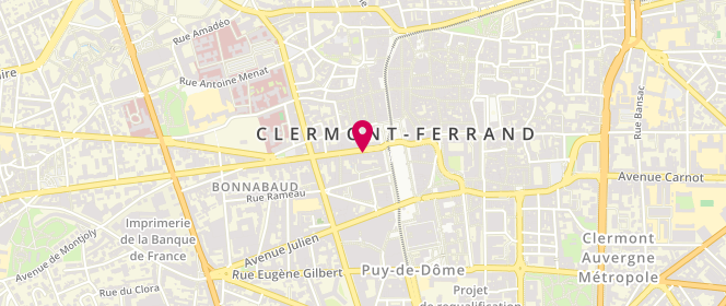 Plan de Hugo Boss CHAMOIS BOUTIQUE, 5 Rue Blatin, 63000 Clermont-Ferrand