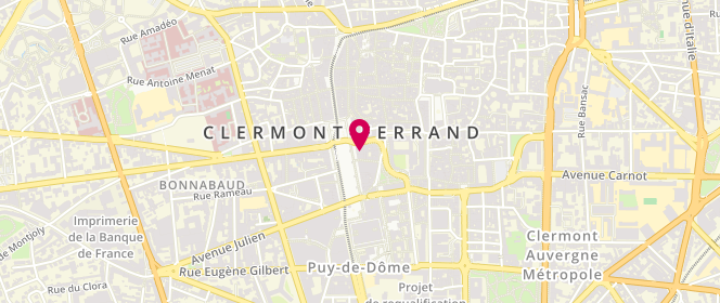 Plan de Grain de Malice, 9 place de Jaude, 63000 Clermont-Ferrand