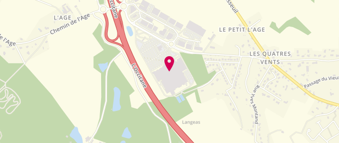 Plan de Imua, Centre Commercial Carrefour - Route de Toulouse, 87220 Boisseuil