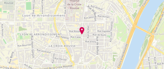 Plan de Les Filles, 37 grande Rue de la Croix-Rousse, 69004 Lyon