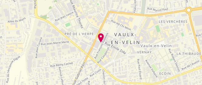 Plan de Podium Doganel, 7 Ter Rue Emile Zola, 69120 Vaulx-en-Velin