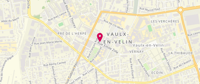 Plan de Dress Code, 14 Rue Emile Zola, 69120 Vaulx-en-Velin