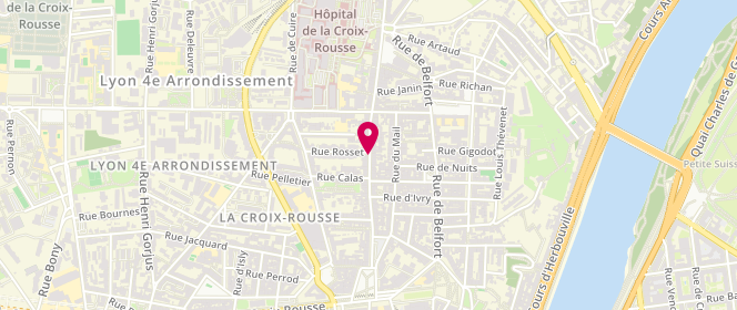 Plan de Petit Bateau, 41 grande Rue de la Croix-Rousse, 69004 Lyon