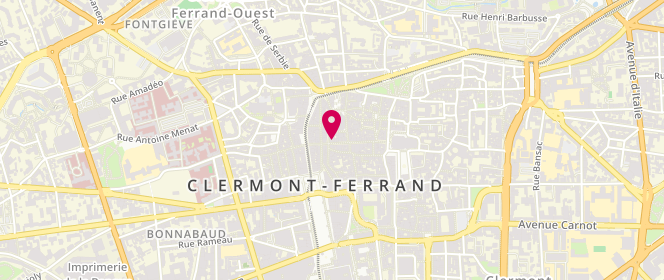 Plan de Aubade l'Art d'Aimer, 44 Rue des Gras, 63000 Clermont-Ferrand