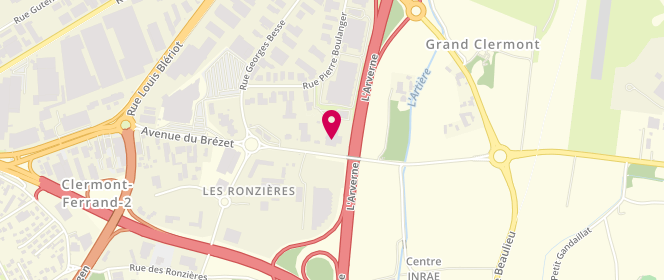 Plan de Camaieu, Centre Commercial Geant Zone Industrielle du Brezet
Boulevard Saint Jean, 63100 Clermont-Ferrand
