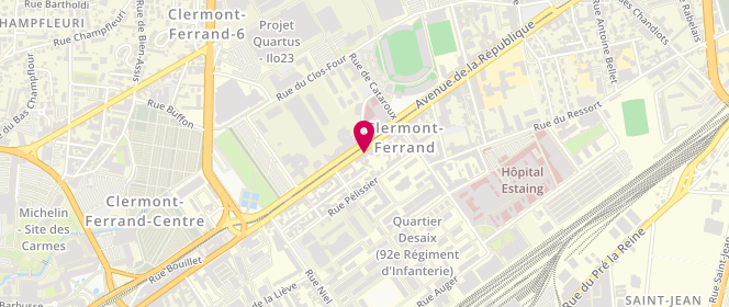 Plan de Mannonivet, 82 Avenue République, 63100 Clermont-Ferrand