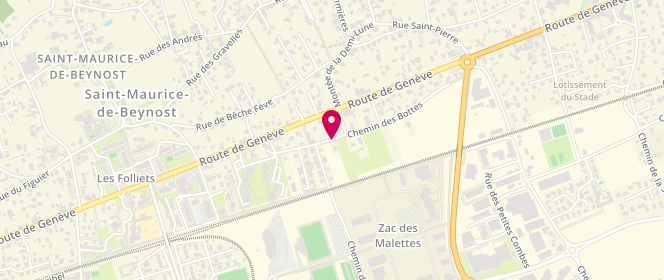 Plan de La Halle Chaussures & Maroquinerie, Zone Aménagement Baterses, Zone Aménagement des Baterses, 01700 Beynost
