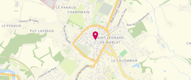 Plan de Phildar, 2 place de la République, 87400 Saint-Léonard-de-Noblat