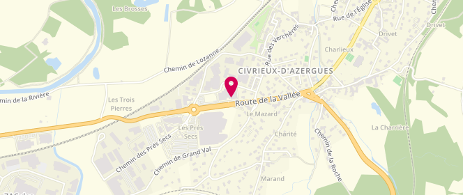 Plan de Cinelle Boutique, 330 Route de la Vallée, 69380 Civrieux-d'Azergues