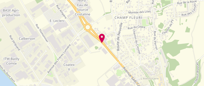 Plan de Urban Store, Route Trevoux, 69730 Genay