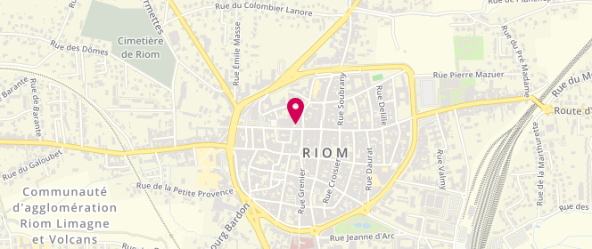 Plan de EURL Lili Rose, 15 Rue Saint-Amable, 63200 Riom