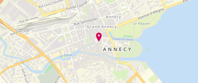 Plan de Garcin Lingerie, 23 Place Notre Dame, 74000 Annecy