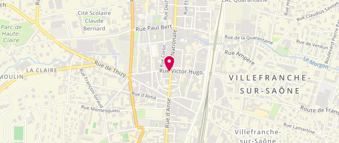 Plan de Boutique Mariguy, 908 Rue Nationale, 69400 Villefranche-sur-Saône