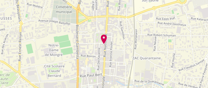 Plan de Sophie Boutique, 292 Rue Nationale, 69400 Villefranche-sur-Saône