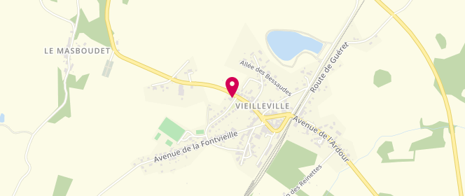 Plan de Boutique Creusoise, 2 avenue de Formigliana, 23210 Mourioux-Vieilleville