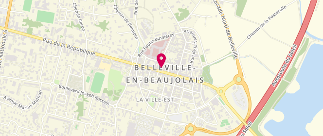 Plan de Boutique MARIGUY, 54 Rue de la République, 69220 Belleville-en-Beaujolais