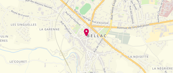 Plan de Imajeans Maillochon - Bellac, 24 Rue du Coq, 87300 Bellac