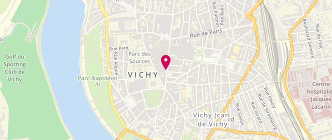 Plan de Armand Thiery Homme, 13 Rue Georges Clemenceau, 03200 Vichy