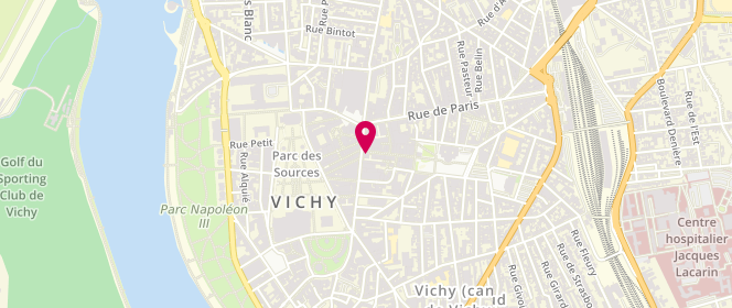 Plan de Undiz, 22 Rue Georges Clemenceau, 03200 Vichy