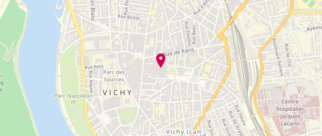 Plan de Darjeeling, 25 Rue de l'Hôtel des Postes, 03200 Vichy