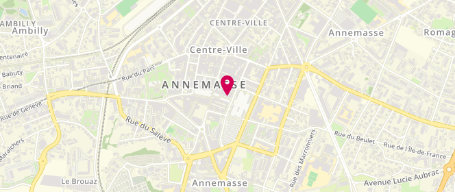 Plan de Etam Lingerie, 7 avenue de la République, 74100 Annemasse