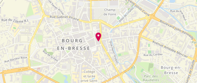 Plan de Incontournable, 38 Rue Maréchal Foch, 01000 Bourg-en-Bresse
