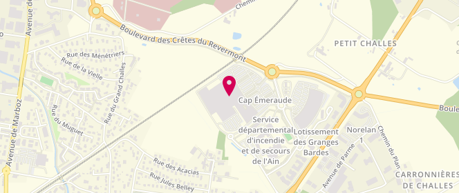 Plan de Sergent Major, 1380 Boulevard des Crêtes du Revermont Centre Commercial Cap Emeraude, 01000 Bourg-en-Bresse