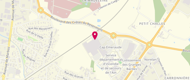 Plan de Armand Thiery, Centre Commercial Cap Émeraude
1380 Boulevard des Crêtes du Revermont, 01000 Bourg-en-Bresse