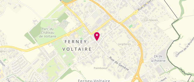 Plan de La Lingerie, 6 Grand' Rue, 01210 Ferney-Voltaire