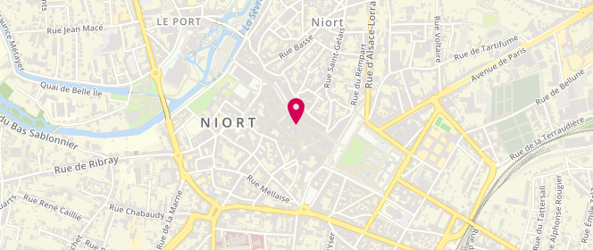Plan de Antonelle Niort, 4 Rue Ricard, 79000 Niort