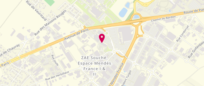 Plan de Devred, Zone Commerciale Mendes France
37 Rue Jean Couzinet, 79000 Niort