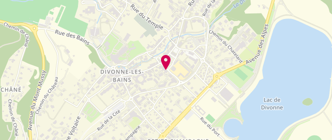 Plan de Boutique Confiture, 58 Rue du Mont Blanc, 01220 Divonne-les-Bains