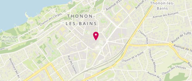Plan de Les Authentiques, 9 Rue des Arts, 74200 Thonon-les-Bains