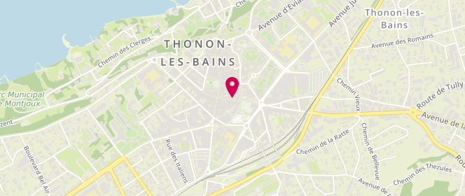 Plan de Armand Thiery, 16 Rue des Arts, 74200 Thonon-les-Bains