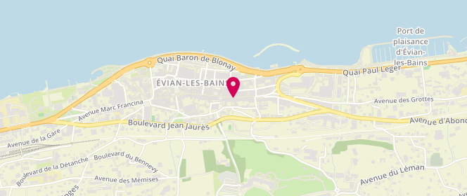 Plan de St James Boutique, 17 Rue Nationale, 74500 Évian-les-Bains