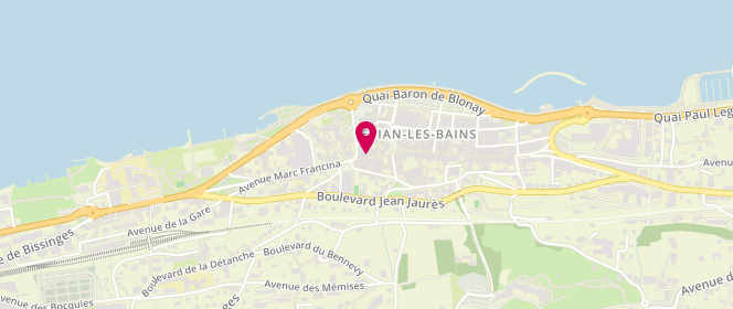 Plan de L'Armoire d'Auréline, 80 Rue Nationale, 74500 Évian-les-Bains