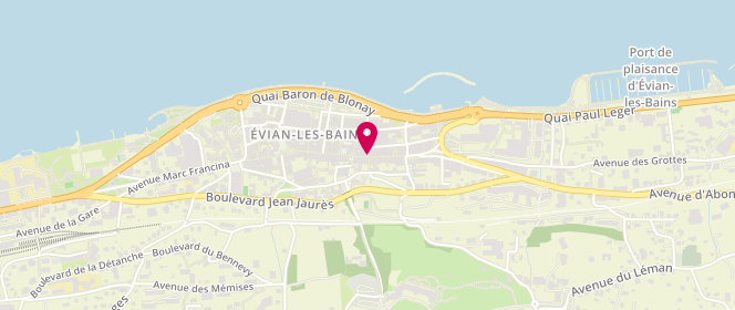 Plan de Bis Repetita, 28 Rue Nationale, 74500 Évian-les-Bains