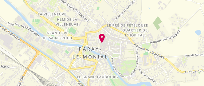 Plan de Patrimonial Concept Store Familiale, Cr Jean Jaurès, 71600 Paray-le-Monial