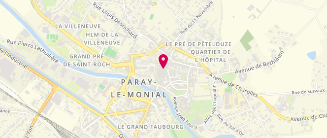Plan de Chez Les Filles, 4 Rue Victor Hugo, 71600 Paray-le-Monial